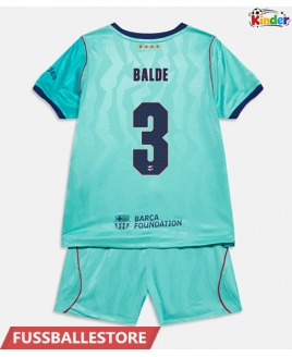 Günstige Barcelona Alejandro Balde #3 3rd trikot Kinder 2026-27 Kurzarm (+ Kurze Hosen)